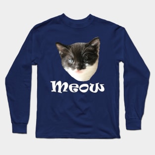 Funny Cute Cats Kittens Meow Long Sleeve T-Shirt